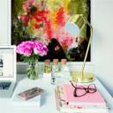 Poster autocollant - W - Peinture Abstraite