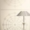 Versace ikke-vævet tapet I Love Baroque Medusa Circles Grey White luksuriøst
