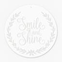Akrylglasbillede, vinduesbillede til ophængning Smile and shine - Rund