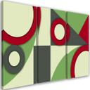 3-delt lærredstryk, geometriske abstraktionsformer