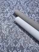 Ikke-vævet tapet Ornamental Ornamental Classic mat i blå 