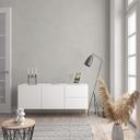 Non-woven tapet med moderne monokromt look og struktur i grå, beige ensfarvet
