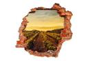 3D Wallsticker vinranker i solnedgangen