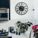 Horloge murale en verre - La Vie est belle - Shabby Chic 