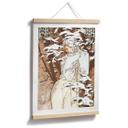 Plakat årstider: Vinter 1900 - Mucha