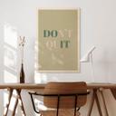 Billede af træ Don't Quit Do it