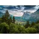 non-woven tapet Designwalls i grøn og grå non-woven tapet Mountain Views natur landskab