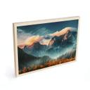 Cuadro de madera Paisaje otoñal en la cumbre del Triglav en los Alpes Julianos