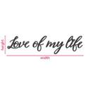 MDF - Trædekoration -  Love of my life