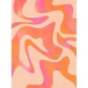 Fotomural Olas abstractas en rosa anaranjado - Bloom