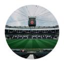 Plakat Eintracht Frankfurt - Stadion Tribunen