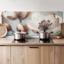 Stænkplade Boho tørret blomst makro - Treechild - Panorama