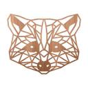 Arte en madera de caoba - Origami mapache