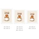 At sige plakat Capybara i kaffe - Capychino