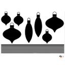 Wallsticker - 2-Farvet Julepynt
