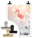 Póster Suelto - Flamingo y sus amigos
