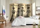 Screen room divider - Damekonfektion "Paris Confections pour Dames", 3-delt