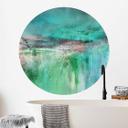 Wallsticker Grønt fantasilandskab - Schmucker - Rund