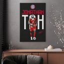 Canvasbillede FC Bayern-spiller Jonathan Tah 2025/26