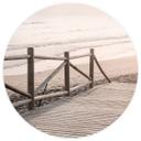 Fototapet - Rundt 1X Studio - Vejen til stranden - vliesetapet/selvklæbende non-woven tapet