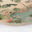 Cuadro de madera Kikki Belle - Flamingo Oasis - Redondo