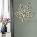 Decoración en madera álamo - castaño hoja curva