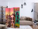 Screen rumdeler - Morgen i en by, 3-delt