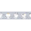A.S. Création Lovely Kids Frise autocollante enfant - Gris, Blanc