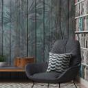 LeavesOnWall træ tapet i gråbrun - non-woven tapet Designwalls 2 - 2,55 x 3,5 m