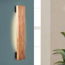Wandleuchte Gabriel, braun, 100 x 23 cm, Holz Wandleuchte innen