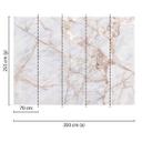 Non-woven tapet Designwalls i hvid og grå non-woven tapet gråLightMarble stenoptik moderne