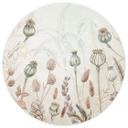 Fototapet - Rundt Sir Edward - Tørrede blomster hvid - vliesetapet/selvklæbende non-woven tapet