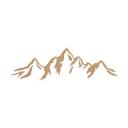 Decoración en madera puzzle montaña - MDF naturaleza