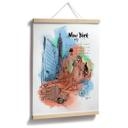 Póster Nueva York - Estatua de la Libertad - Love your City