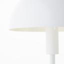Tischleuchte Lasse, weiß, 35,5 x 20,3 cm, Metall Pilzlampe