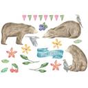 Muursticker set Aquarel Best Friends