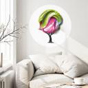 Vinilo decorativo árbol con colorida corona 3D - Mielu - Redondo
