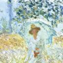 Fototapet Monet - Marker om foråret