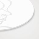 Akrylglasbillede, vinduesbillede til ophængning Faces Line Art - rund