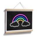 Póster arco iris - luz de neón