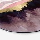 Tableau sur alu-Dibond rond SpaceFrog Designs - forêt violette