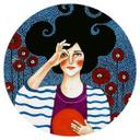 Vinilo decorativo retrato - Momento de la ronda de consolación - Hülya
