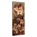 Lienzo Mucha - Piedras preciosas: Amatista