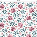 Tapet med mønster - akvarelblomster 03 - pink