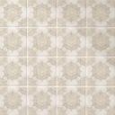 Flise klistermærker Elegant mandala i sandguld - Bloomery Decor - Sæt med 12)