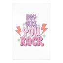 Póster de tela Hey girl you rock