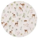 Vinilo decorativo Pequeño ciervo entre flores - Kikki Belle - Redondo