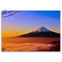 Canvasbillede, Fuji-bjerget i landskab