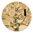 Tableau sur alu-Dibond rond Klimt - Der Lebensbaum