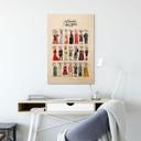 Tableau sur bois Femmes célèbres dans l'art - Tohmé